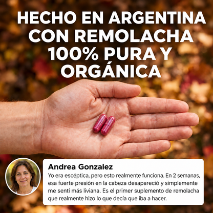 Cápsulas de remolacha Rosabene Circulación, energía y claridad mental. Todo en una sola cápsula